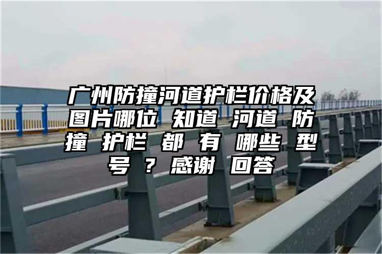 广州防撞河道护栏价格及图片哪位 知道 河道 防撞 护栏 都 有 哪些 型号 ? 感谢 回答