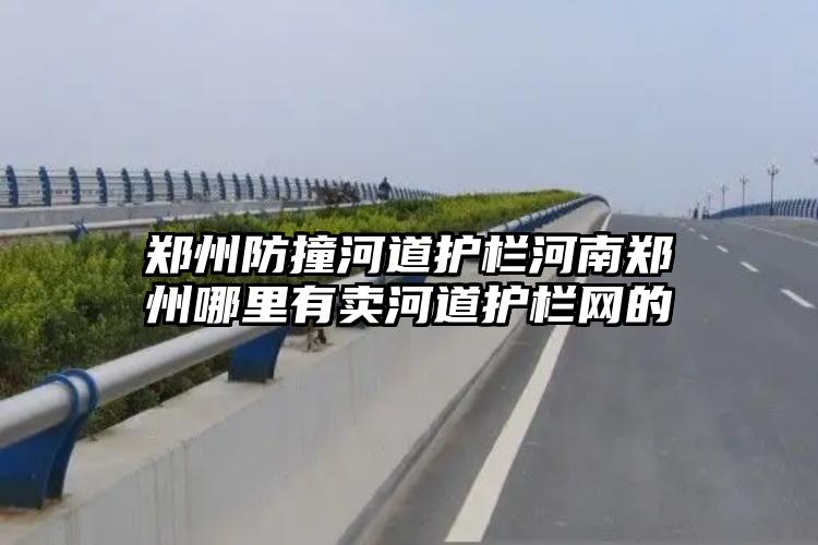 郑州防撞河道护栏河南郑州哪里有卖河道护栏网的