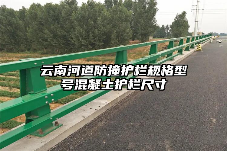 云南河道防撞护栏规格型号混凝土护栏尺寸