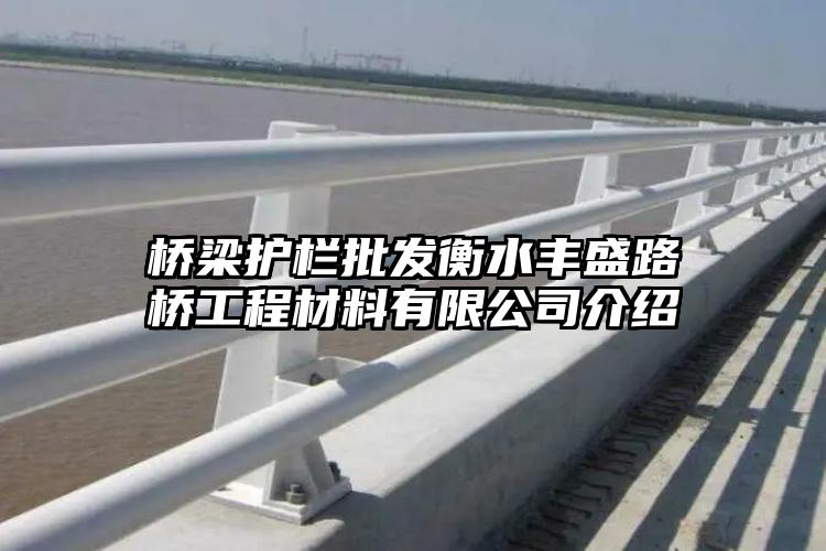 桥梁护栏批发衡水丰盛路桥工程材料有限公司介绍