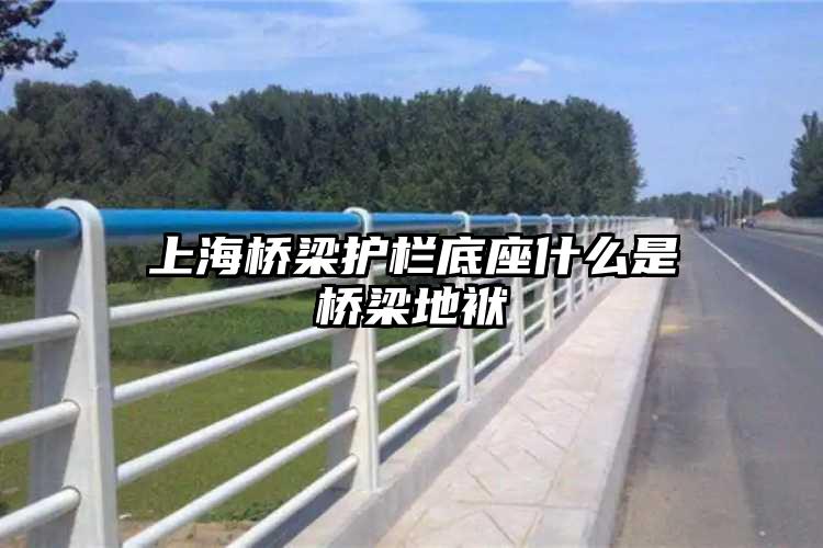 上海桥梁护栏底座什么是桥梁地袱