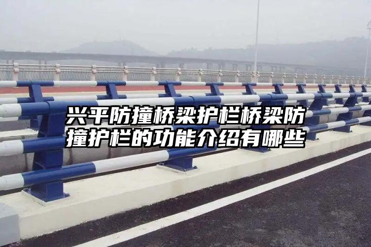 兴平防撞桥梁护栏桥梁防撞护栏的功能介绍有哪些