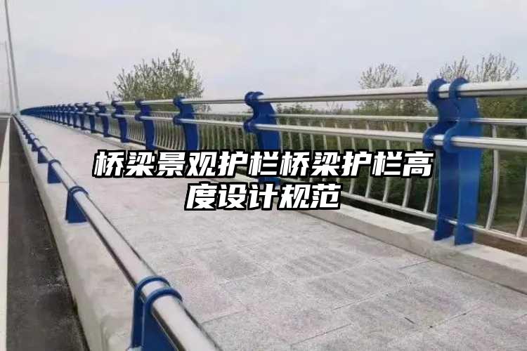 桥梁景观护栏桥梁护栏高度设计规范