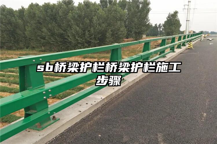 sb桥梁护栏桥梁护栏施工步骤