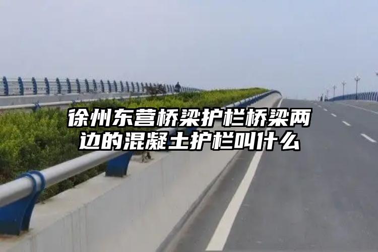 徐州东营桥梁护栏桥梁两边的混凝土护栏叫什么