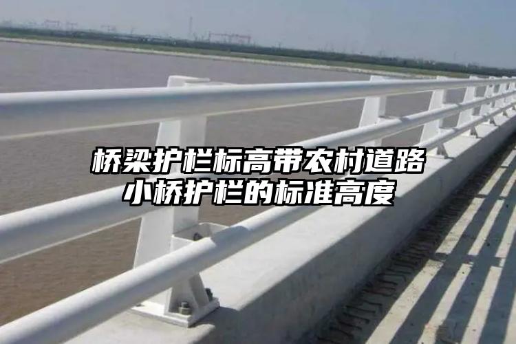 桥梁护栏标高带农村道路小桥护栏的标准高度