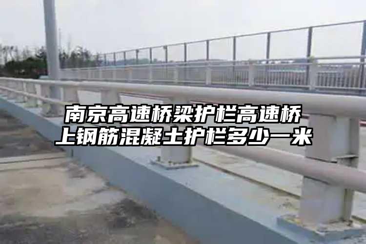 南京高速桥梁护栏高速桥上钢筋混凝土护栏多少一米
