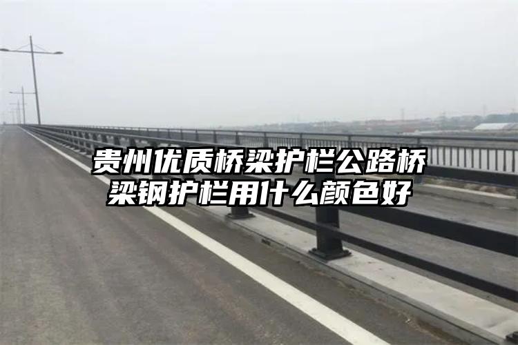 贵州优质桥梁护栏公路桥梁钢护栏用什么颜色好